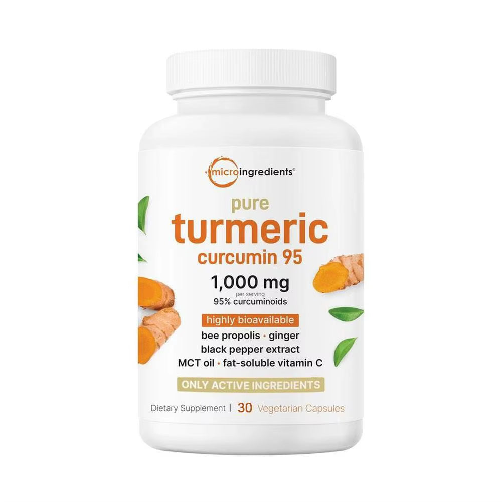30/60/120Pcs Turmeric Curcumin Capsules,Natural Joint Support,Relieve Joint Pain, Support Brain Health & Heart Health